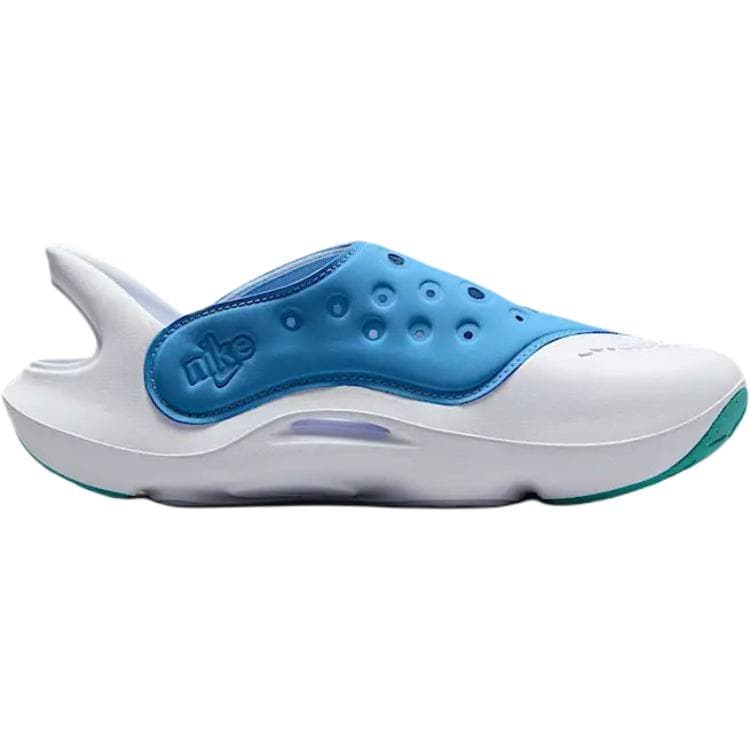 Сандалии Nike Aqua Swoosh Мягкие и Комфортные Противоскользящие Устойчивые к Износу Низкие Детские Сандалии Белые и Синие Детские - изображение 2
