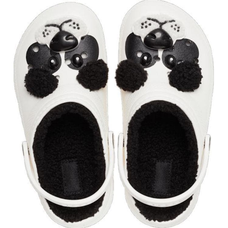 Crocs Classic Lined Мультяшный узор Детские сабо из резины для детей в возрасте 3-7 лет белые - изображение 4