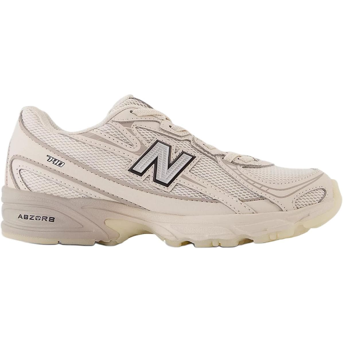 Кроссовки New Balance NB 740 Устойчивые к истиранию Амортизирующие Низкие Детские Лайфстайл Кроссовки Светлый Бежевый Детский - изображение 2