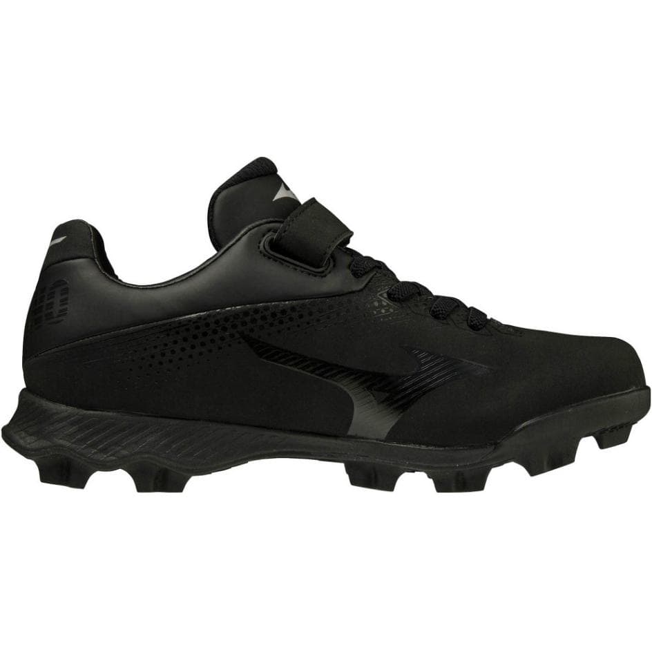 Mizuno противоскользящие устойчивые к истиранию низкие детские кроссовки для тренировок черные детские - изображение 2