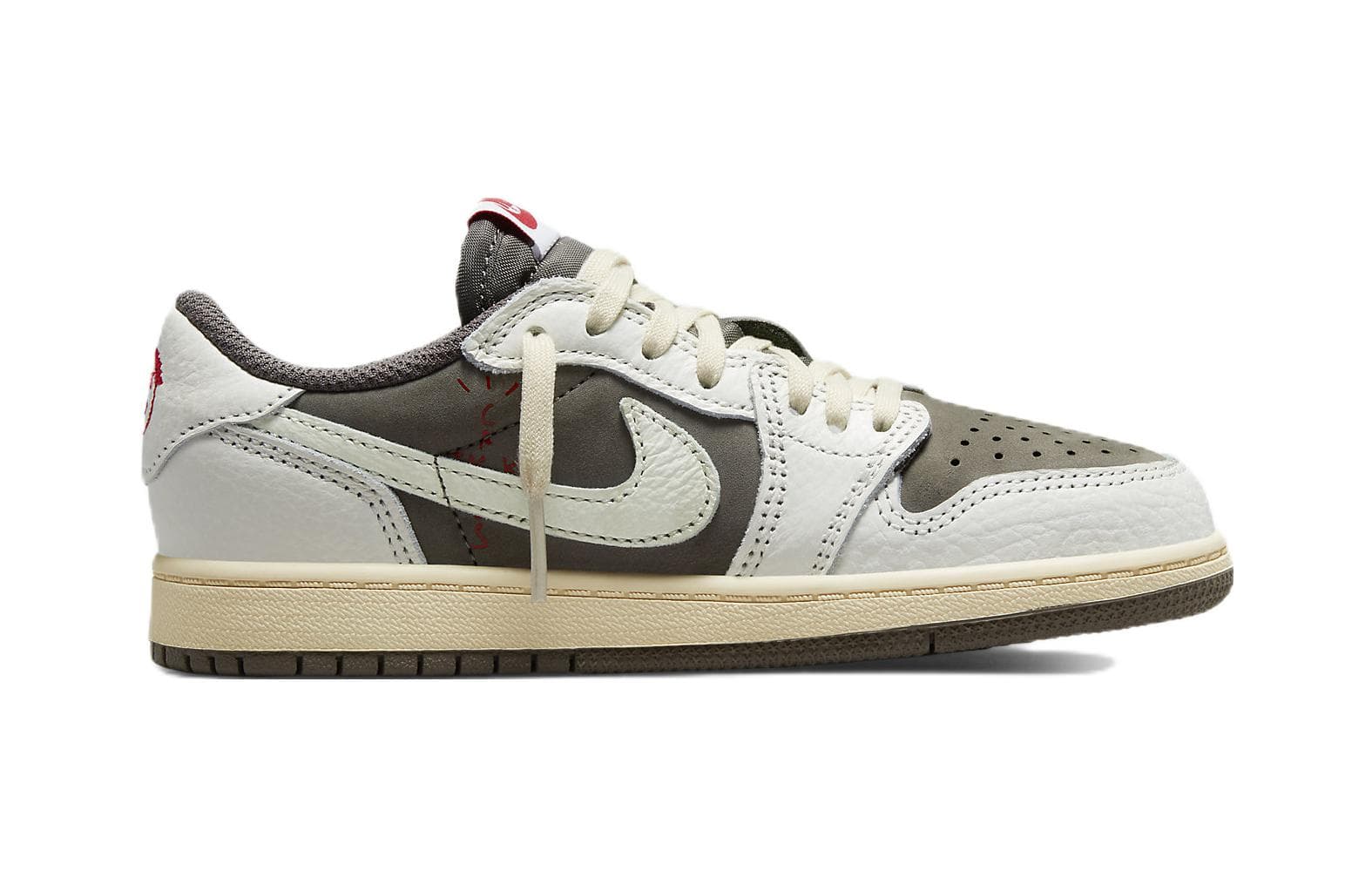 Кроссовки для баскетбола Travis Scott x Jordan Air Jordan 1 low og "reverse mocha" - изображение 4