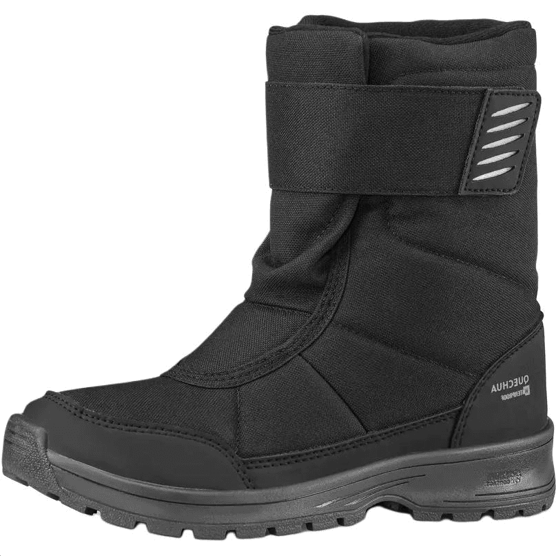 DECATHLON SH100 Удобные противоскользящие термические детские ботинки черного цвета - изображение 1
