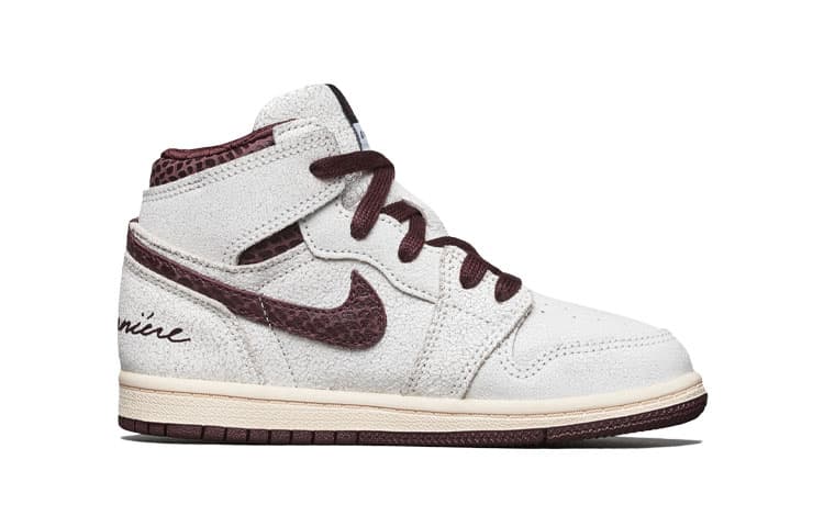 Кроссовки TD A Ma Manire x Air Jordan 1 Retro High OG SP "Sail and Burgundy" - изображение 4