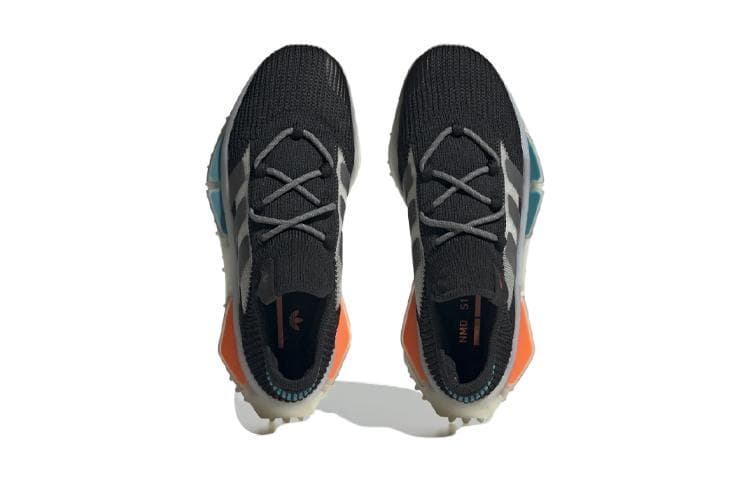 Кроссовки Adidas Originals NMD S1 Амортизация Износостойкие Низкие Кеды Детские Лайфстайл Черно-Белые - изображение 4