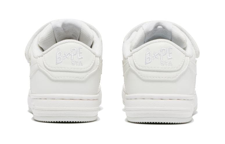 Кроссовки A BATHING APE STA ПУ (полиуретан) Низкий Топ Детская Скейтбординг Обувь Белая Детская для Возраста 3-7 Лет - изображение 5