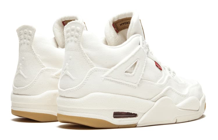 Кроссовки для баскетбола Jordan Air Jordan 4 Retro Levis White GS - изображение 6
