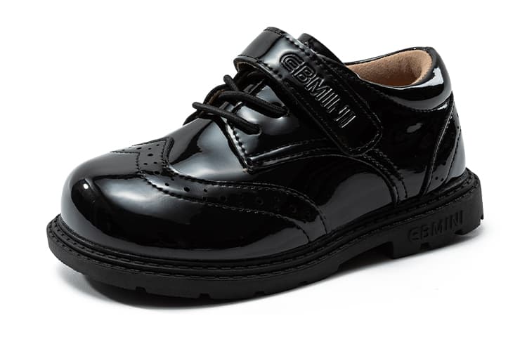 EBMINI Детская кожаная обувь Low Top Черный Для дошкольников - изображение 2