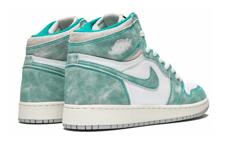 Кроссовки для баскетбола Jordan Air Jordan 1 Retro High Turbo Green GS - изображение 7