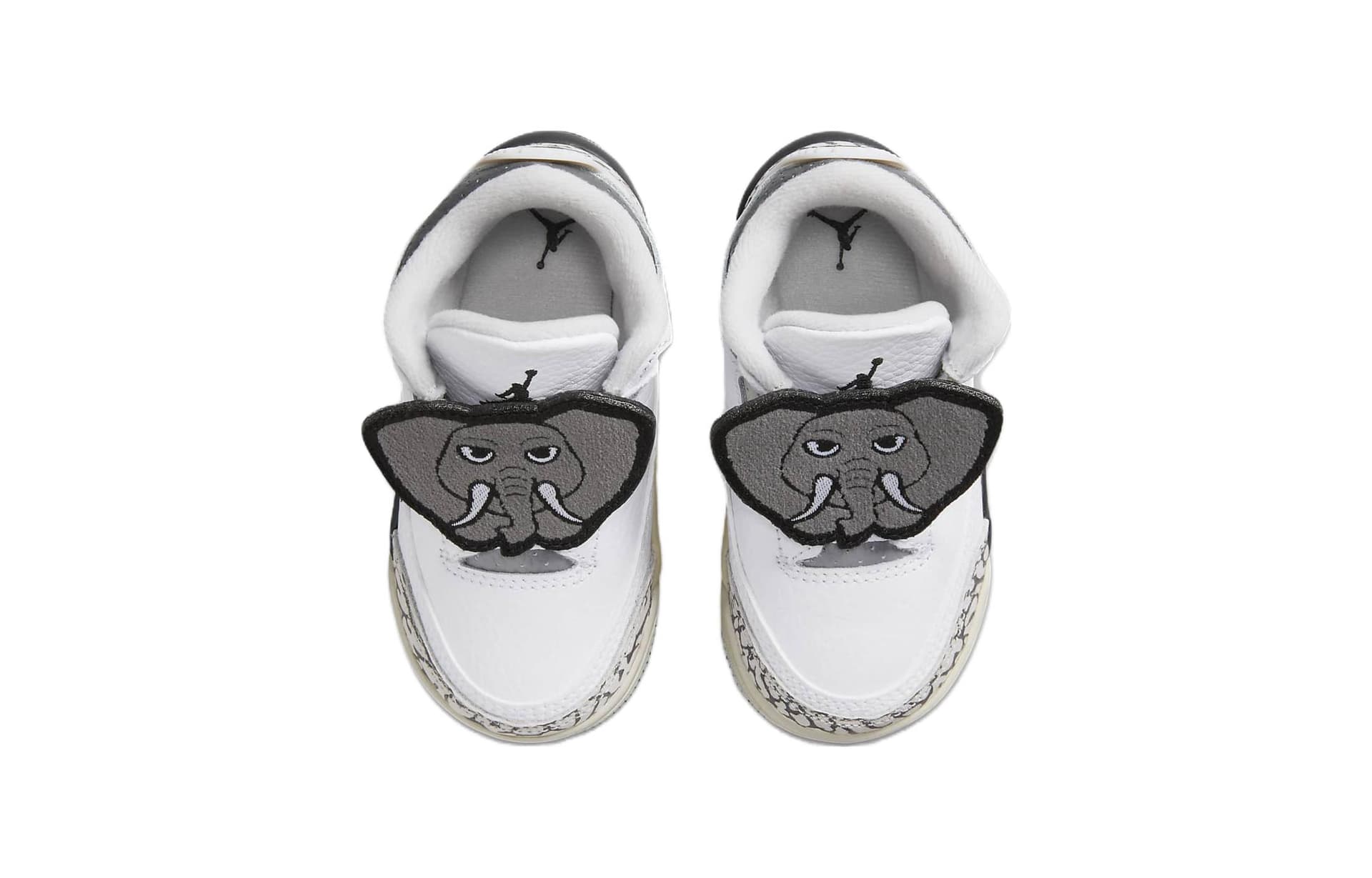 Кроссовки Jordan Air Джордан 3 Retro TD Противоскользящая Амортизация MID Обувь для малышей Белая для младенцев и малышей - изображение 4