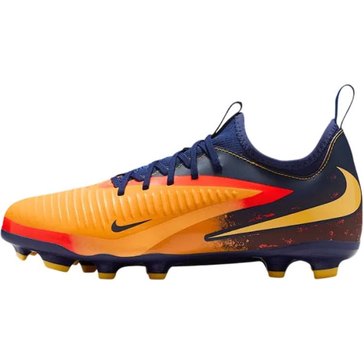 Бутсы NIKE Jr. Phantom 6 Low Топ Детские футбольные бутсы Оранжевый синий Детский - изображение 1