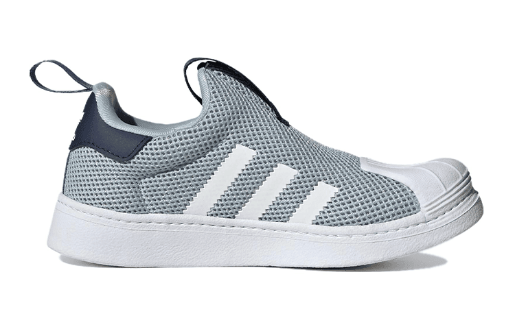 Кроссовки Adidas Originals SUPERSTAR 360 Сетчатая ткань Повседневный Устойчивый к истиранию Низкий верх Детские Скейтбординги - изображение 2