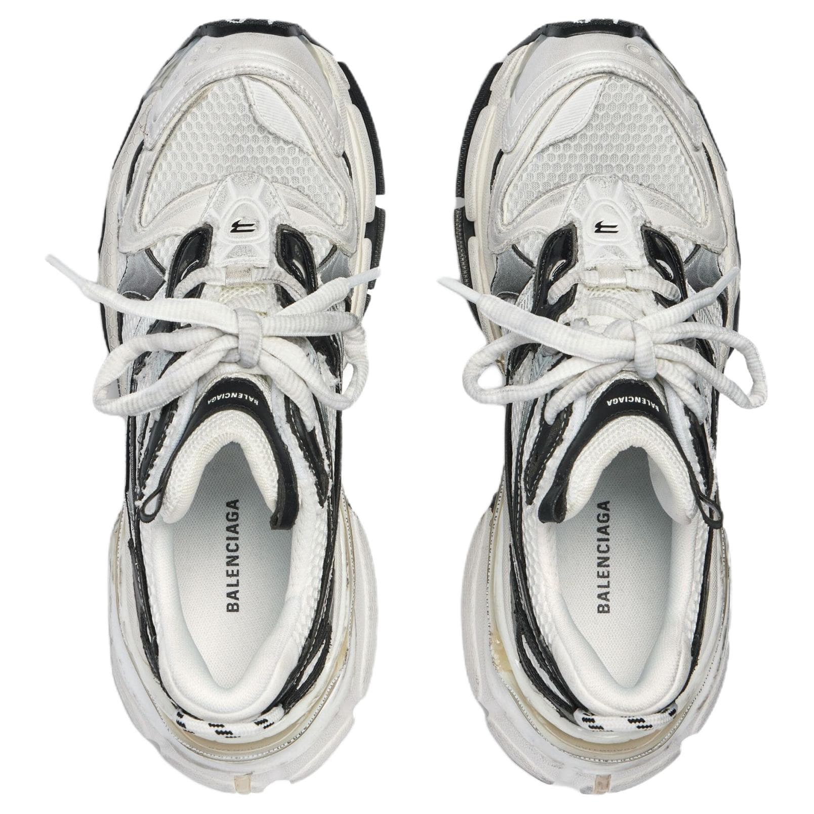 Кроссовки Balenciaga Runner2,0 Градиентный Lines Low Топ Толстая подошва Кроссовки Мужские Белые - изображение 5