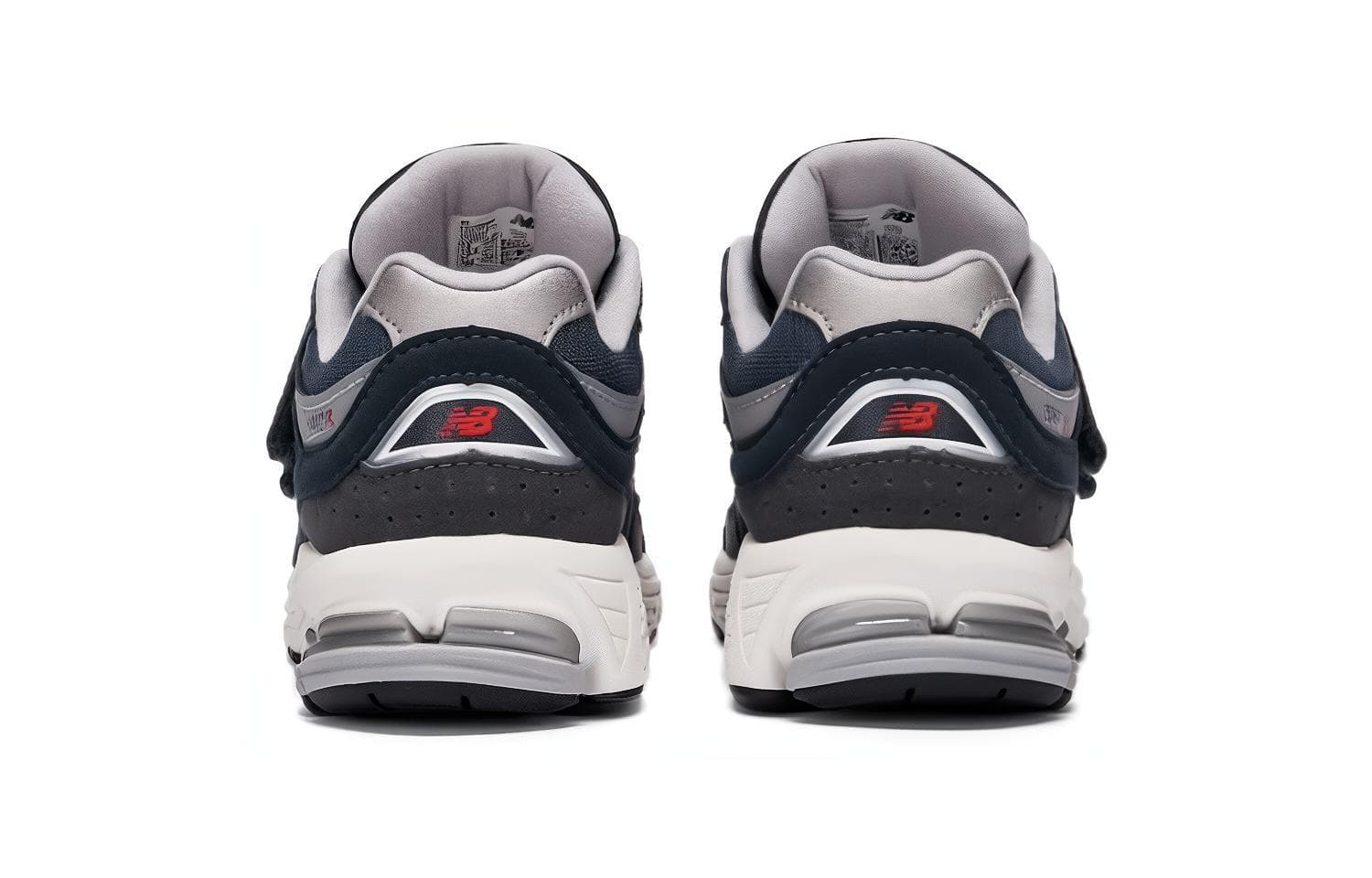 Кроссовки New Balance NB 2002R Амортизация Устойчивость к истиранию Низкий верх Беговые кроссовки Черный Серый Синий Детский - изображение 4