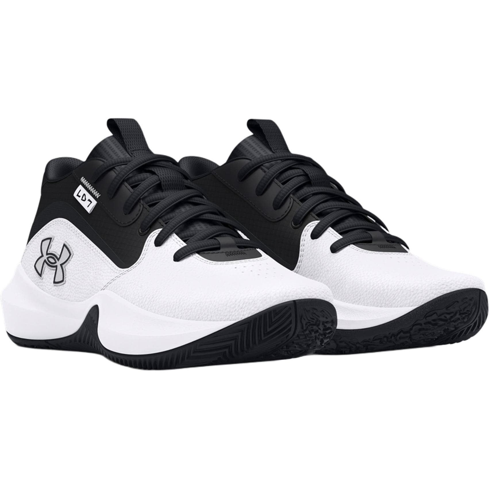 Кроссовки для баскетбола Under Armour Lockdown 7 Кожа Удобный Противоскользящий и Дышащий Противоскользящий и Дышащий Низкий Топ - изображение 3