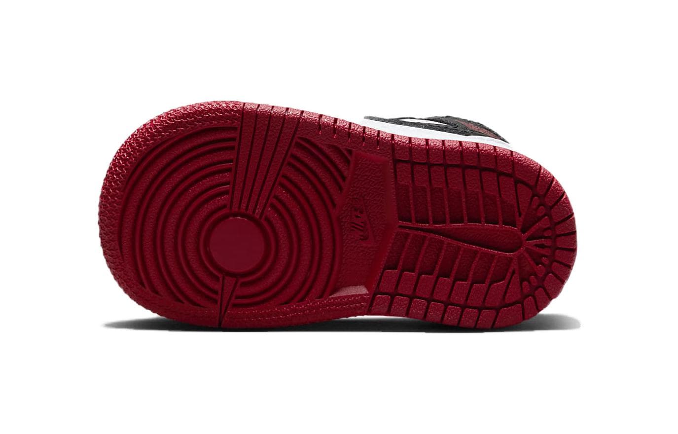 Кроссовки Jordan Air Jordan 1 MID Anti KICK MID Топ Обувь для малышей Черный белый Для младенцев и малышей - изображение 6