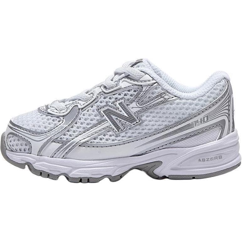 Кроссовки New Balance NB 740 Амортизация Устойчивость к истиранию Дышащие Низкие Кеды для Детей Лайфстайл Белый Серебряный - изображение 1