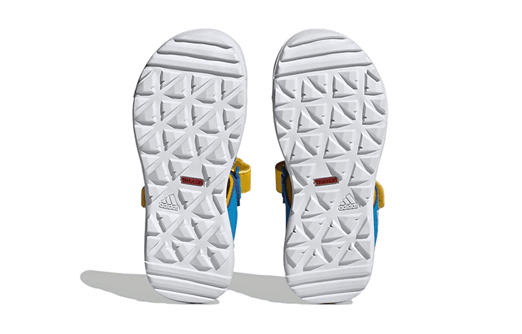 Сандалии LEGO x Adidas Captain Toey противоскользящие устойчивые к истиранию детские сандалии синие желтые для малышей - изображение 6