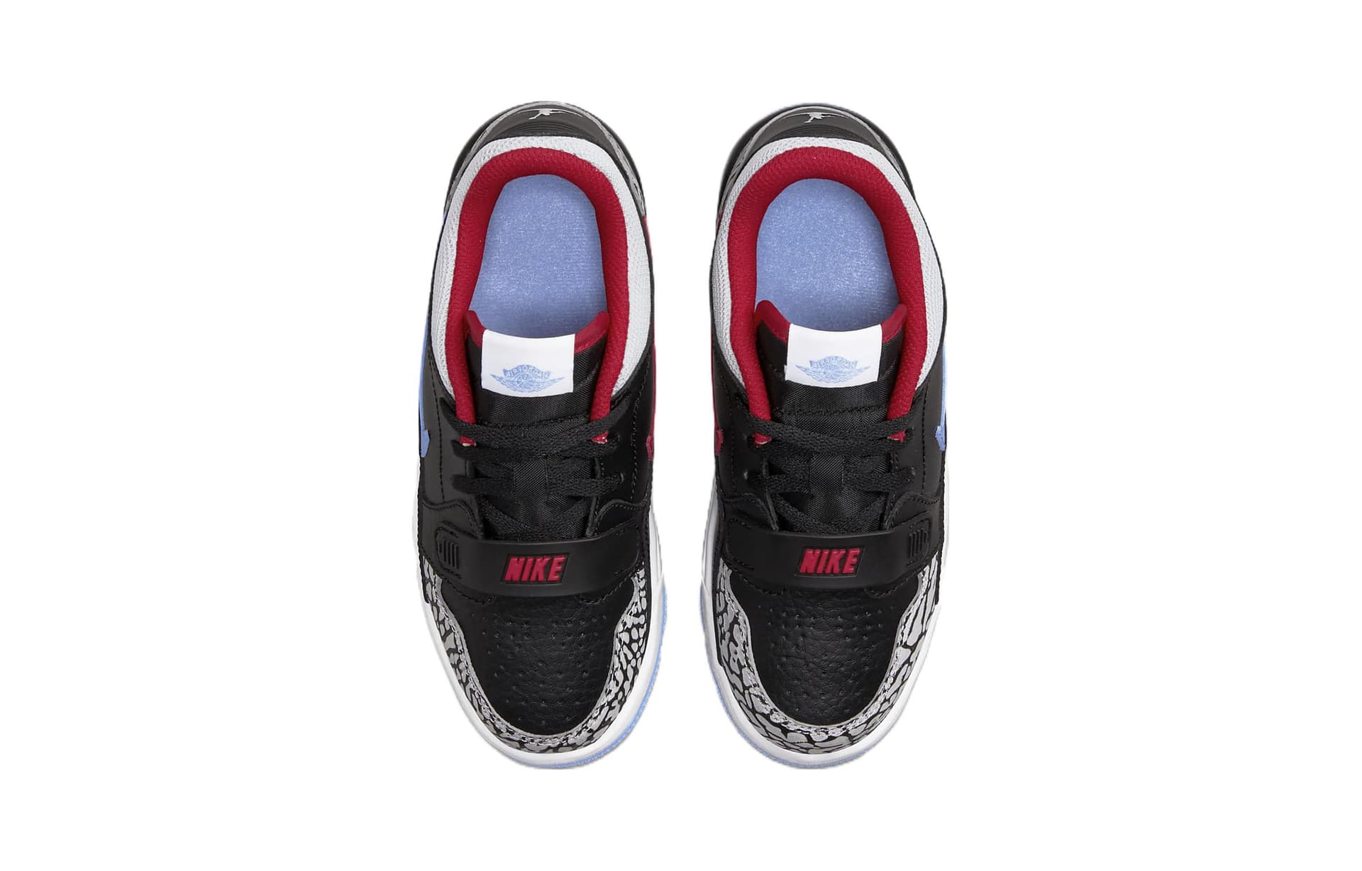 Кроссовки для баскетбола Jordan Legacy 312 Удобные и прочные противоскользящие детские баскетбольные кроссовки низкой высоты черный синий белый для детей от 3 до 7 лет - изображение 4