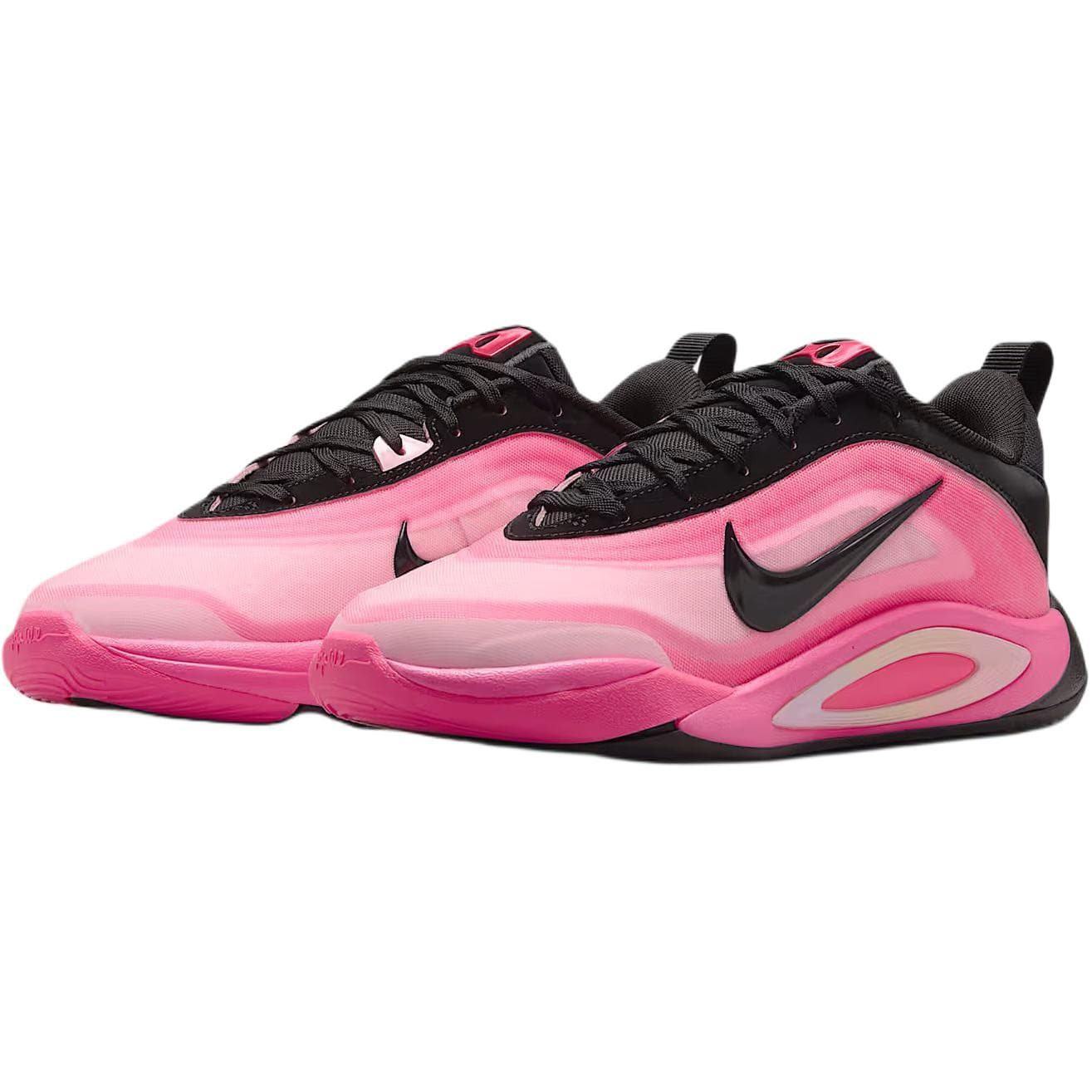 Кроссовки для баскетбола Nike A'One Low Топ Детская Баскетбольная Обувь Розовая Черная Малыш - изображение 3