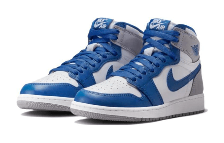 Кроссовки для баскетбола Jordan Air Jordan 1 High OG True Blue GS - изображение 4