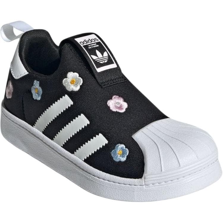 Кроссовки Adidas Originals SUPERSTAR 360 Устойчивые к истиранию Низкие Детские Лайфстайл Кроссовки Черные Детские - изображение 4
