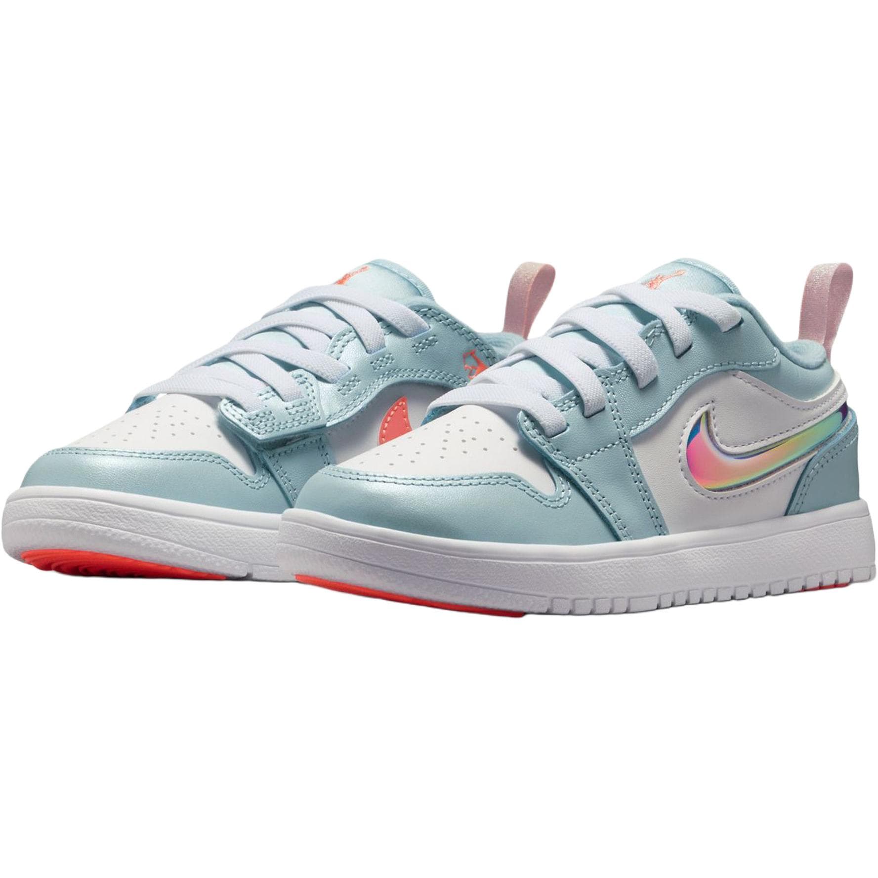 Кроссовки Jordan 1 Low Топ Детские Скейтбординги Океанский синий Детский - изображение 3