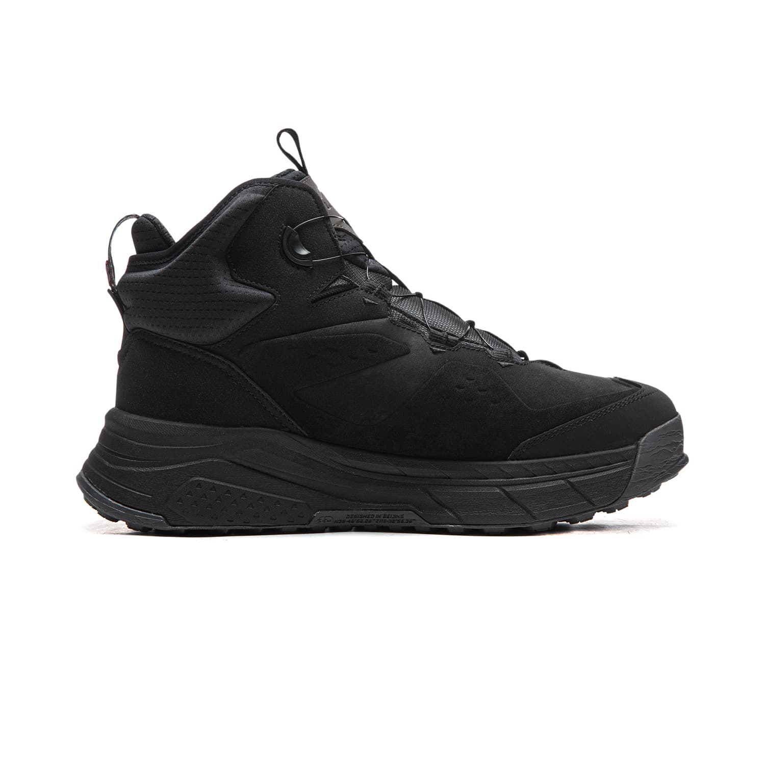 Кроссовки Li-Ning Xingtu 2 MID WIRE Универсальный винтажный утепленный с амортизацией противоскользящий износостойкий с поддержкой мид-топ повседневная обувь унисекс черный - изображение 2