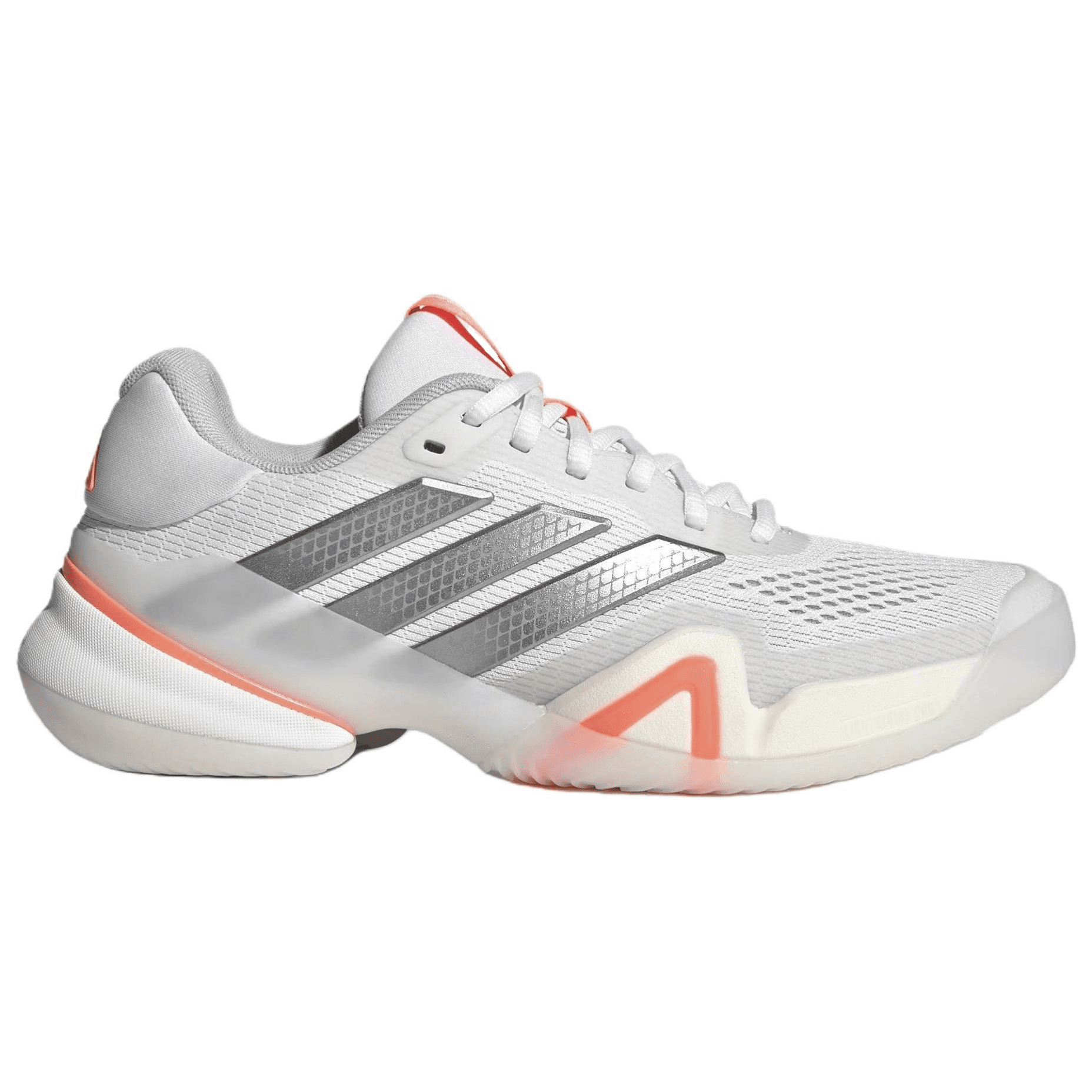 Кроссовки для тенниса Adidas BARRICADE 14 Low Топ Теннисные Кроссовки Женские Белые Серебряные - изображение 2
