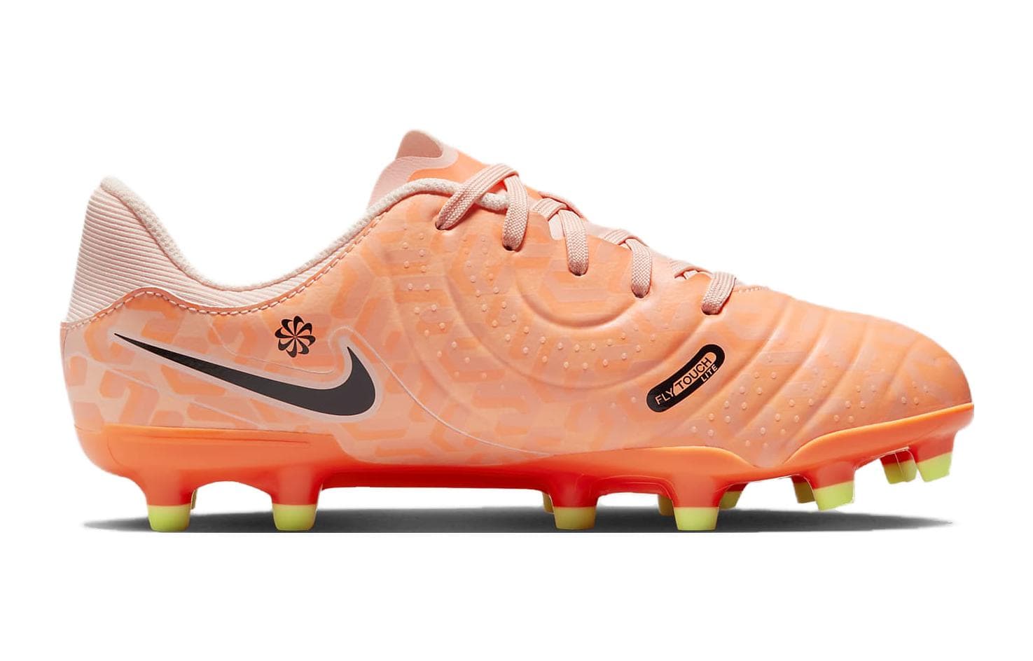Бутсы Nike Tiempo Legend 10 Устойчивые к истиранию Низкие Футбольные бутсы Апельсин для Детей - изображение 2