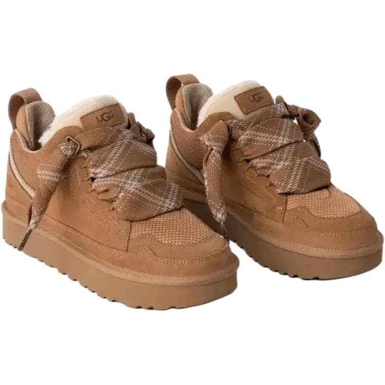 Кроссовки ugg Highland Амортизация Теплоизоляционный Low Топ Kids Lifestyle Shoes Каштановый Детский - изображение 3