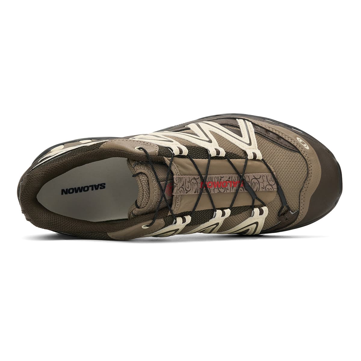 Кроссовки для бега SALOMON XT Quest Водонепроницаемый и дышащий Поддержка Low Топ Беговые кроссовки Унисекс AKI Красный Соль Цвет колодца - изображение 4