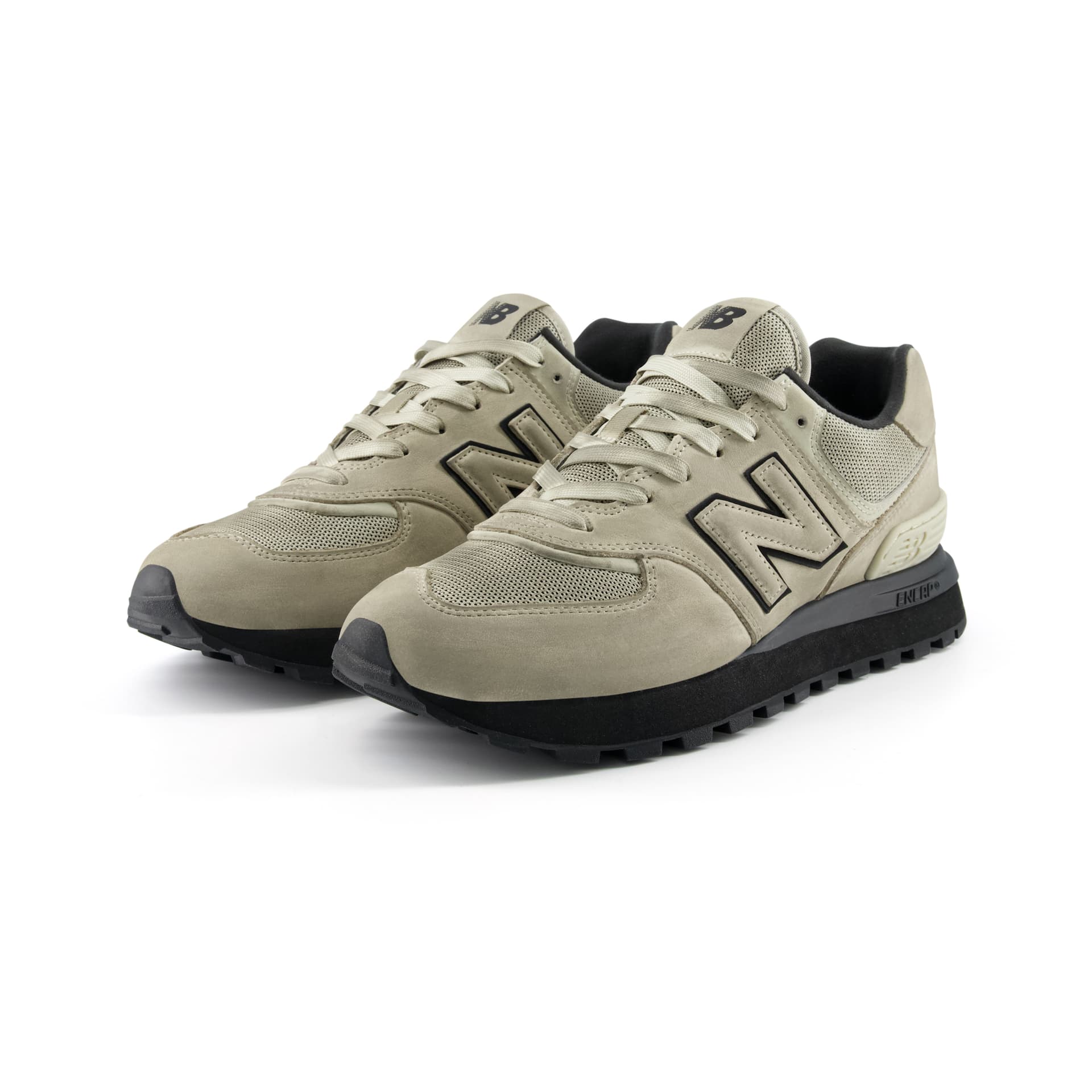 Кроссовки New Balance NB U574 Текстиль Коровья кожа Дышащий Низкий верх Повседневная обувь Унисекс - изображение 3