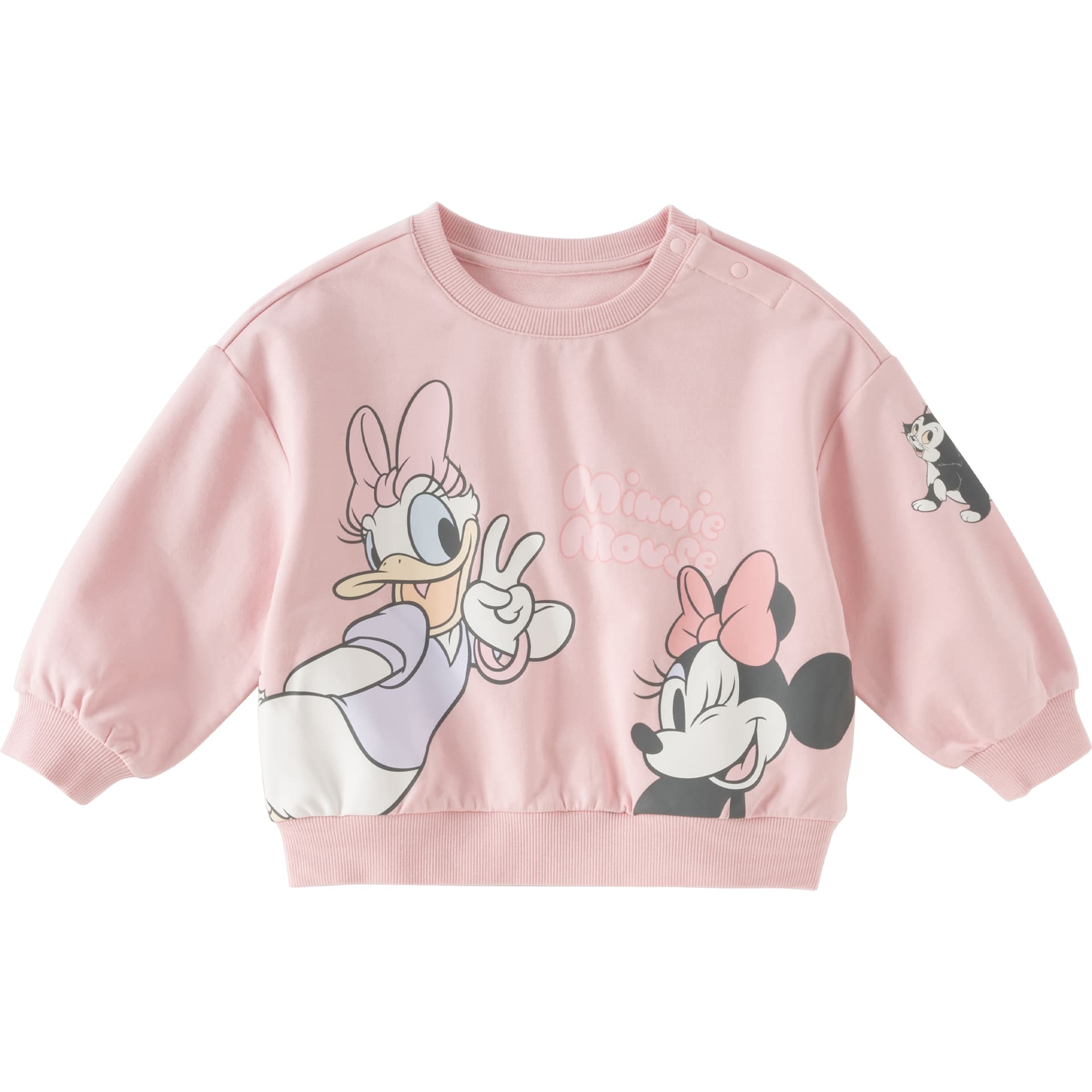 DAVE&BELLA x Disney Толстовка Тип A антибактериальный, мягкий, безопасный для кожи, экстра свободный, базовый, принт Микки, милый, круглый вырез - изображение 1