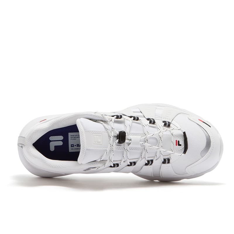 Кроссовки FILA FUSION COMO X Амортизация Противоскользящая износостойкая Уличная обувь Женские Снег Чисто белый - изображение 4