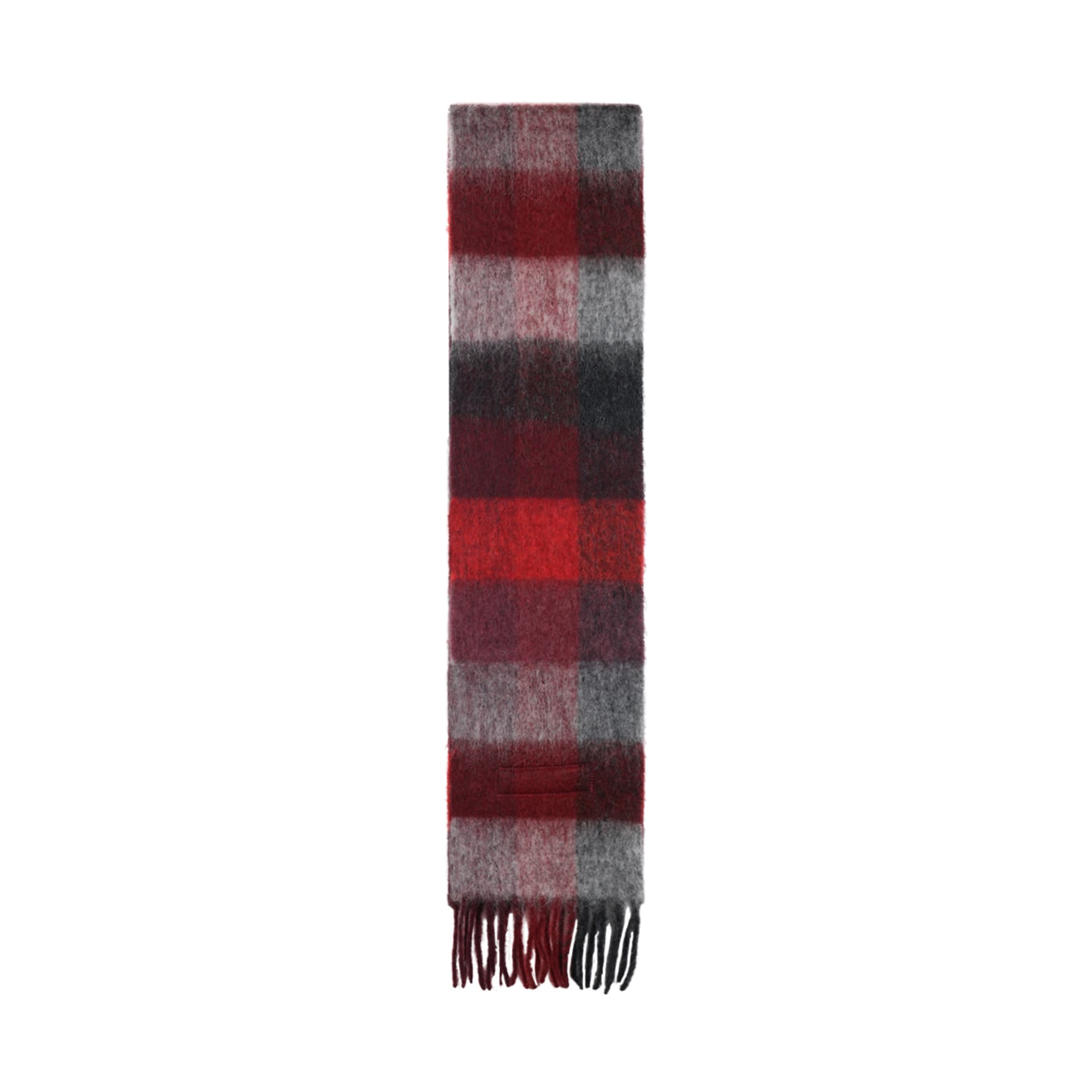 Шарф Acne Studios Шарфы из трикотажа Alpaca Унисекс Красный Черный - изображение 2