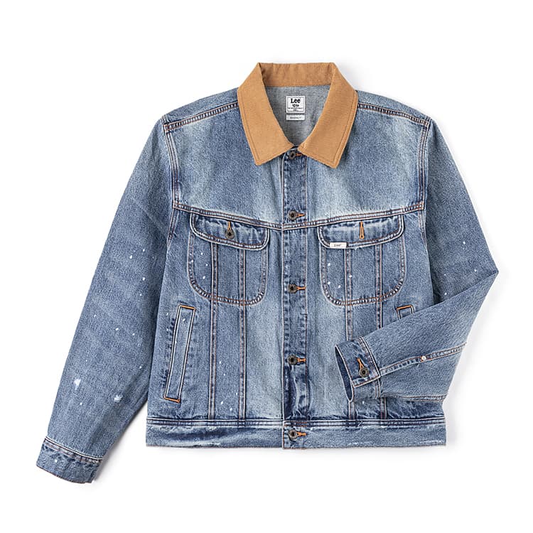 Джинсовая куртка Lee Medium Blue Men's Denim Jackets Ли Средне-синие мужские джинсовые куртки - изображение 1