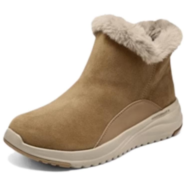 Ботинки зимние Skechers ON THE GO Устойчивые к истиранию Короткие Снежные ботинки Женские Коричневые - изображение 2