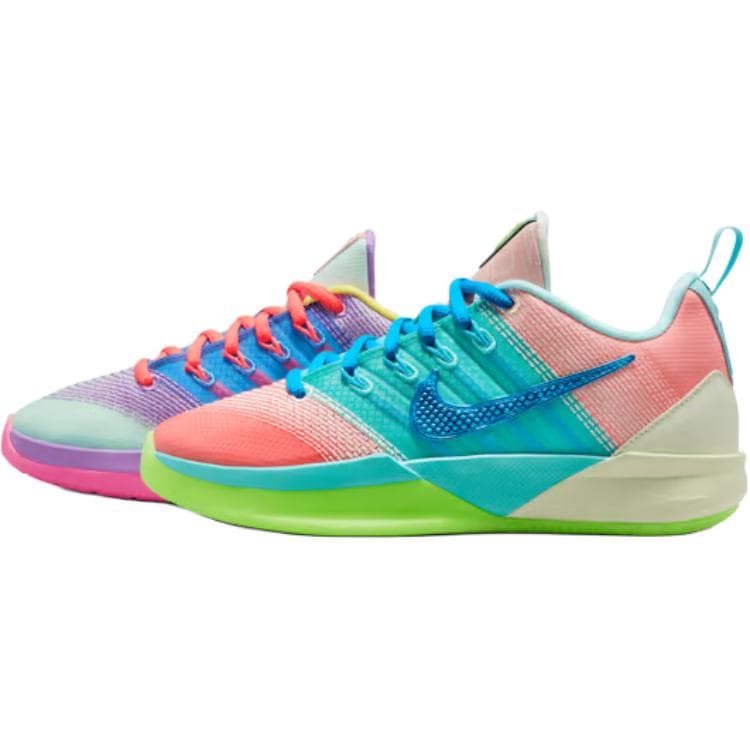 Кроссовки для баскетбола Nike Sabrina 3 противоскользящие низкие детские баскетбольные кроссовки синие розовые фиолетовые - изображение 2