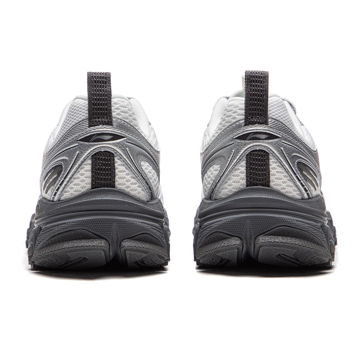 Кроссовки для бега Li NING Carefree V3 Дышащий визуально увеличивает рост Oтскок Low Топ Беговые кроссовки Мужской Белый серебристый - изображение 5