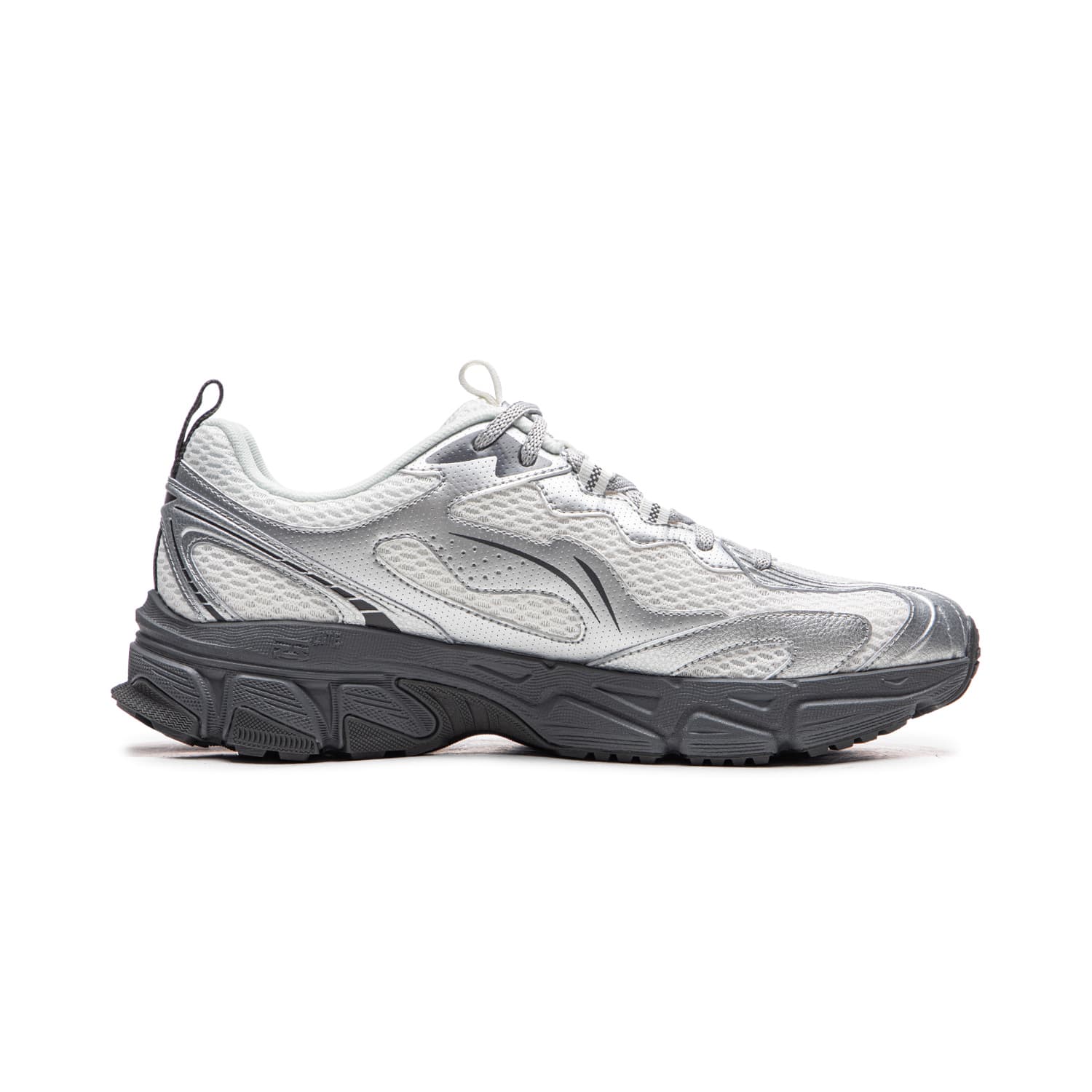 Кроссовки для бега Li NING Carefree V3 Дышащий визуально увеличивает рост Oтскок Low Топ Беговые кроссовки Мужской Белый серебристый - изображение 2