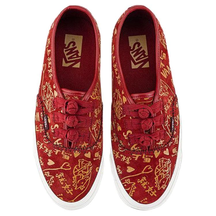 Кроссовки Vans X Bolin LX AUTHENTIC Низкие Кеды для Скейтбординга Унисекс Красные - изображение 3