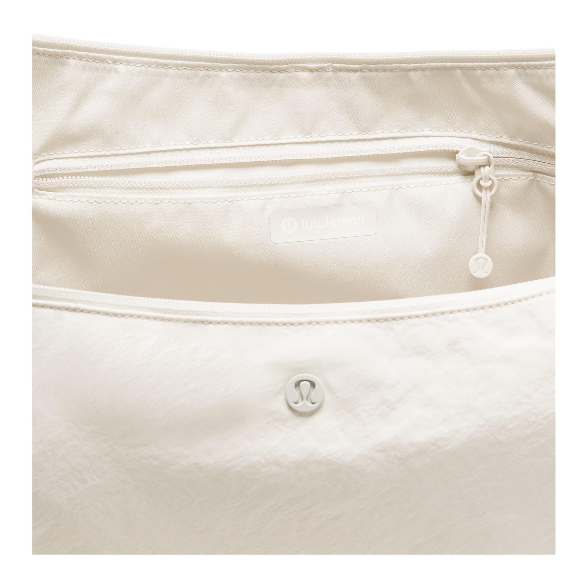 Сумка Lululemon Large Slouchy Нейлон с полиэстером тканевая сумка большая унисекс светлый цвет сливовый и золото - изображение 4