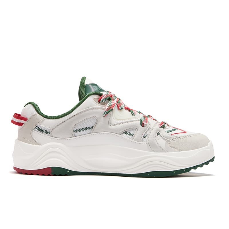 Кроссовки FILA FUSION TARANTO Melody Shoes Синтетическая кожа текстиль Низкие кеды для скейтбординга Мужские Белый Зеленый Красный - изображение 2