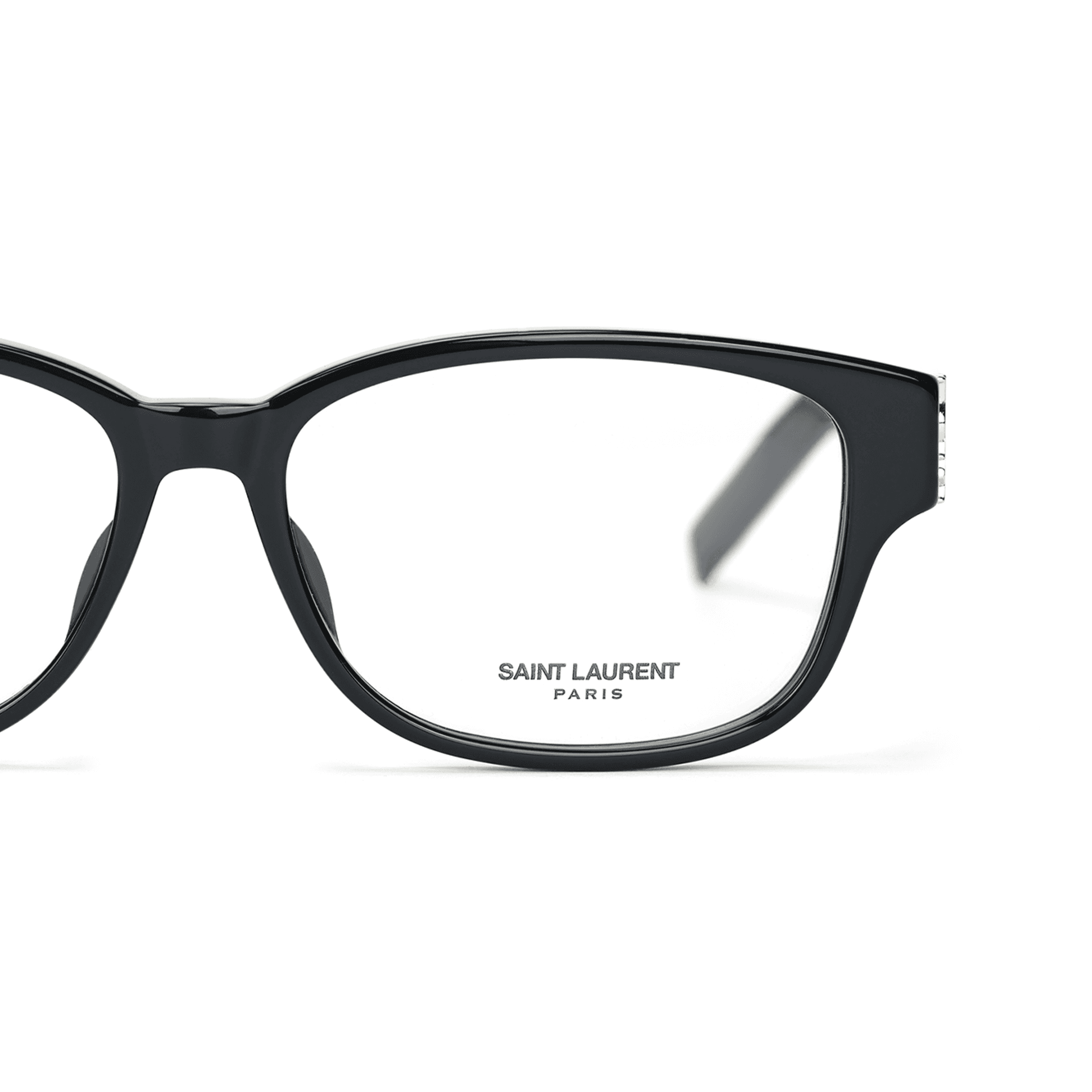 Оправа SAINT LAURENT Прямоугольные Оправы для Очков Мужские Черные - изображение 3
