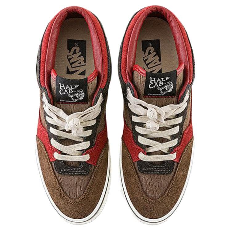Кроссовки Vans X Bolin Half Cab Low Топ Скейтборд Кроссовки Унисекс Коричневый Красный Черный - изображение 2