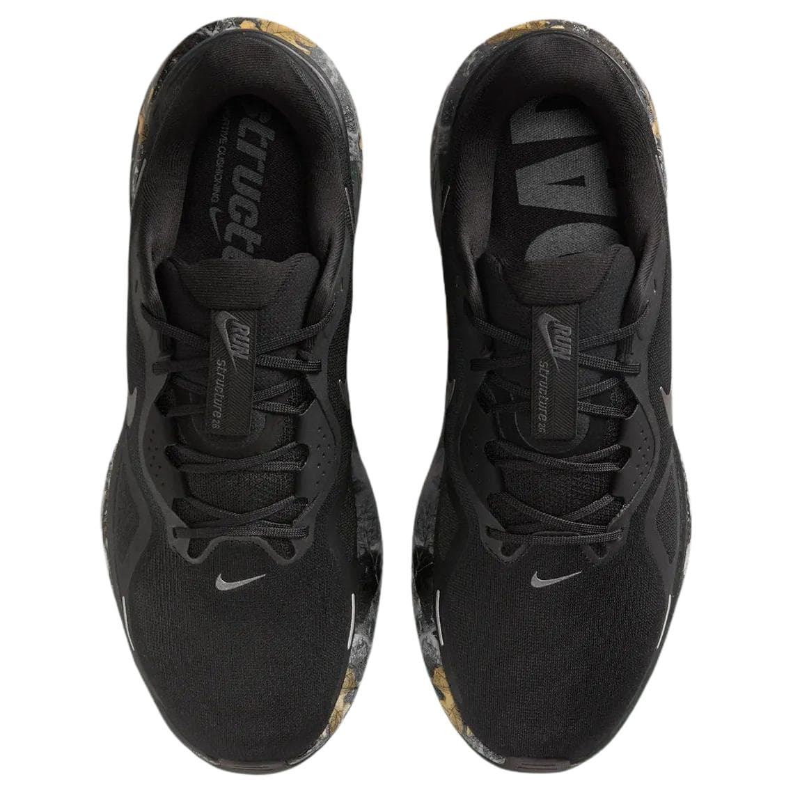 Кроссовки для бега NIKE Zoom Structure 26 Дышащий Low Топ Беговые кроссовки Мужской Черный - изображение 2