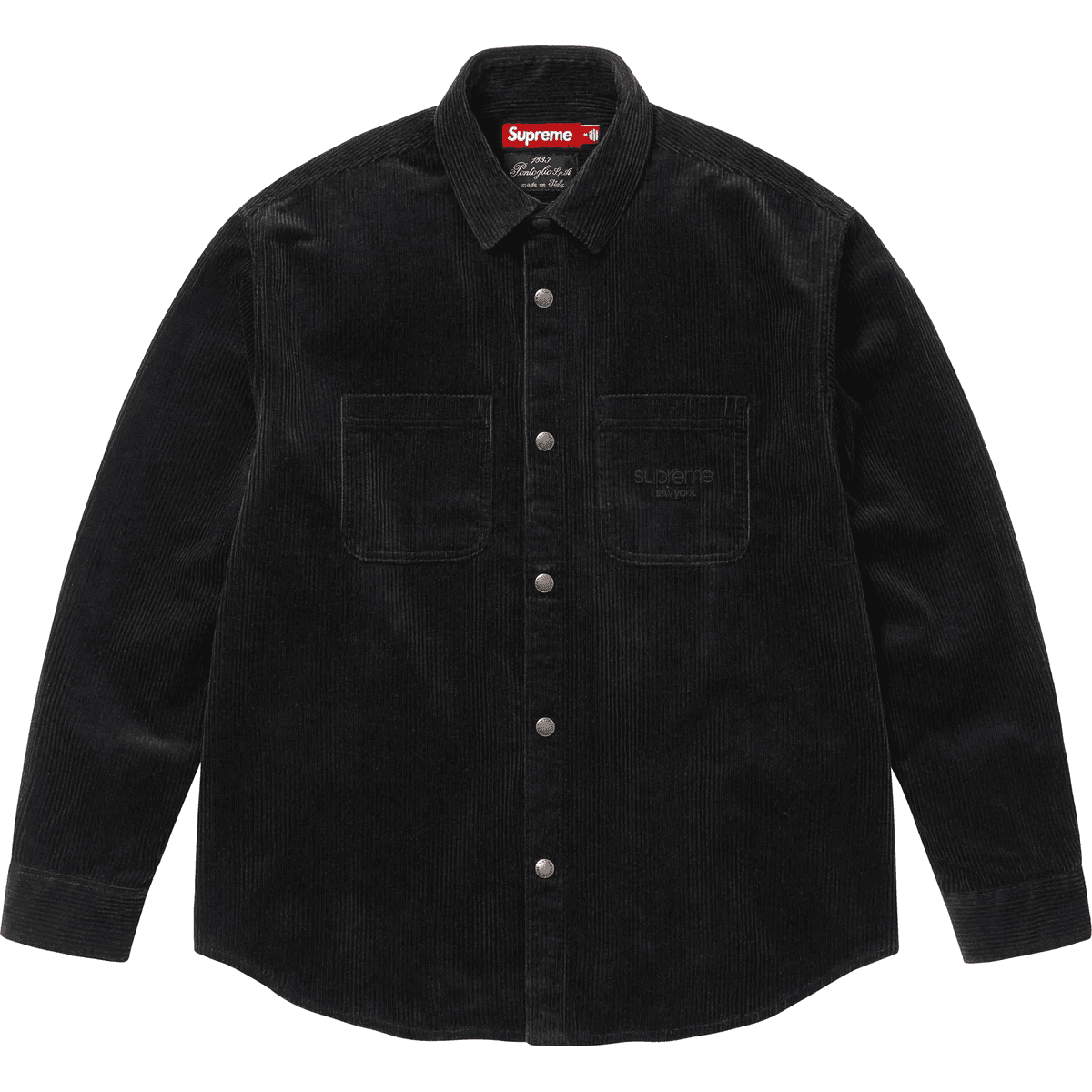 Рубашка Supreme FW25 WEEK18 Широкая вельветовая рубашка с застежкой на кнопке унисекс - изображение 3