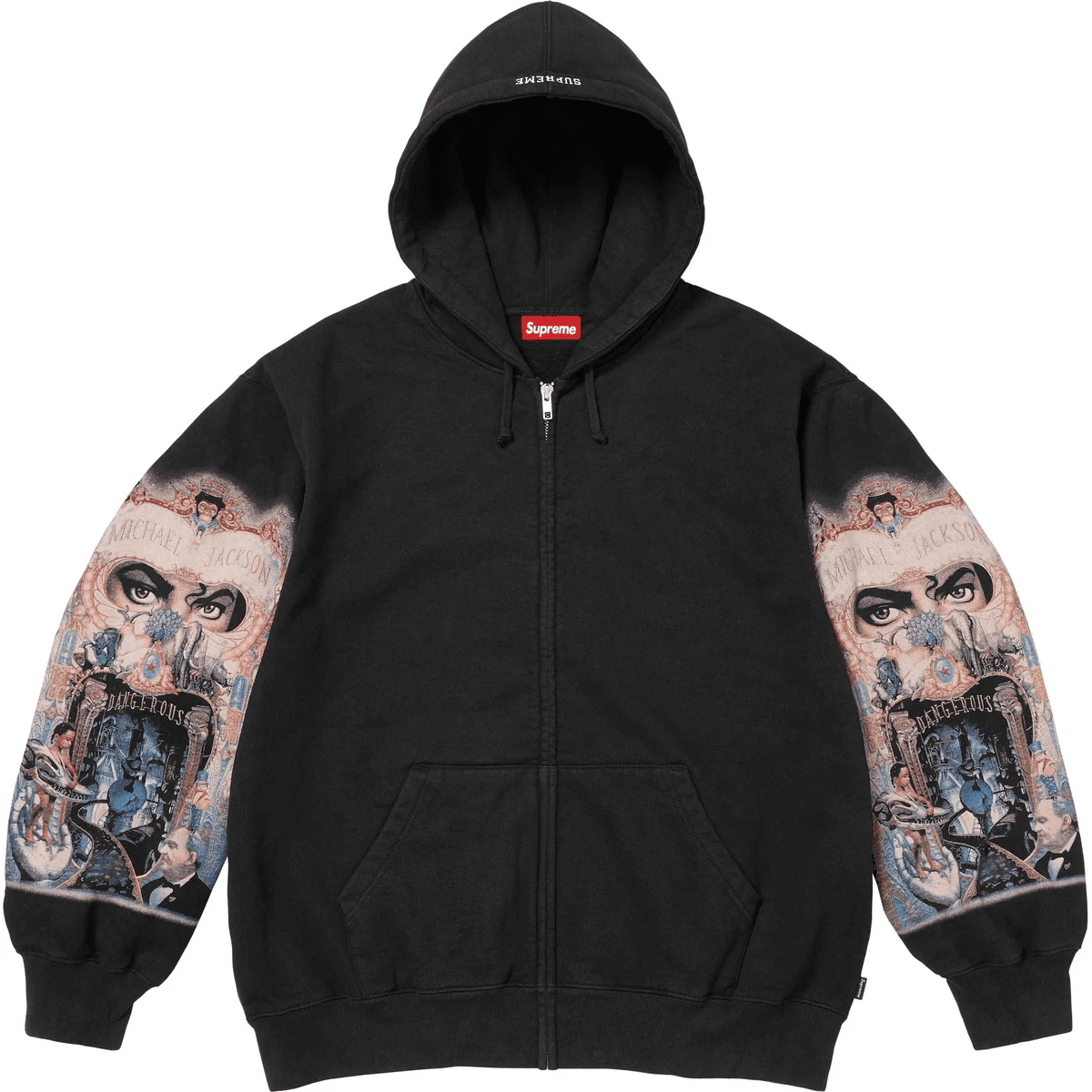 Кофта Supreme X Michael Jackson FW25 WEEK18 Dangerous ZIP UP Худи Свитшот Унисекс - изображение 1