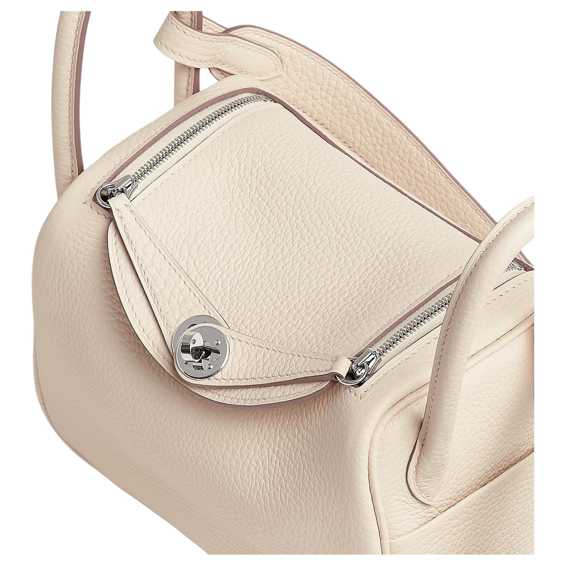 Сумка HERMES Lindy Taurillon Clemence 10 Craie - изображение 4