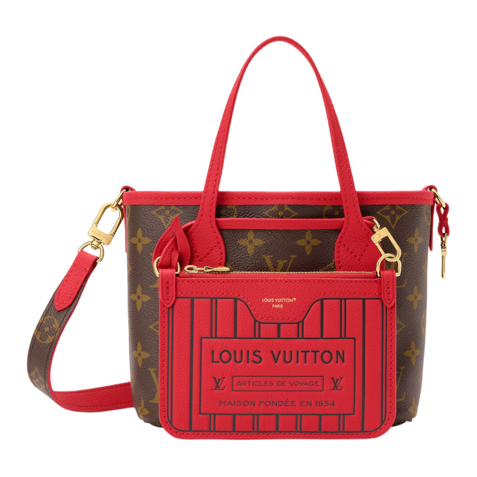 Сумка LOUIS VUITTON NEVERFULL INSIDE OUT BB - изображение 1